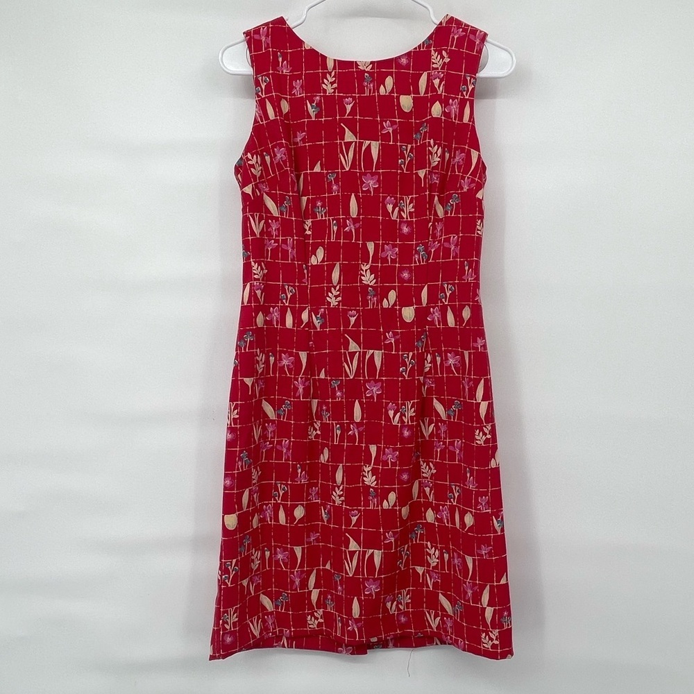 U2 wear me out vintage 90s y2k pink red floral dress